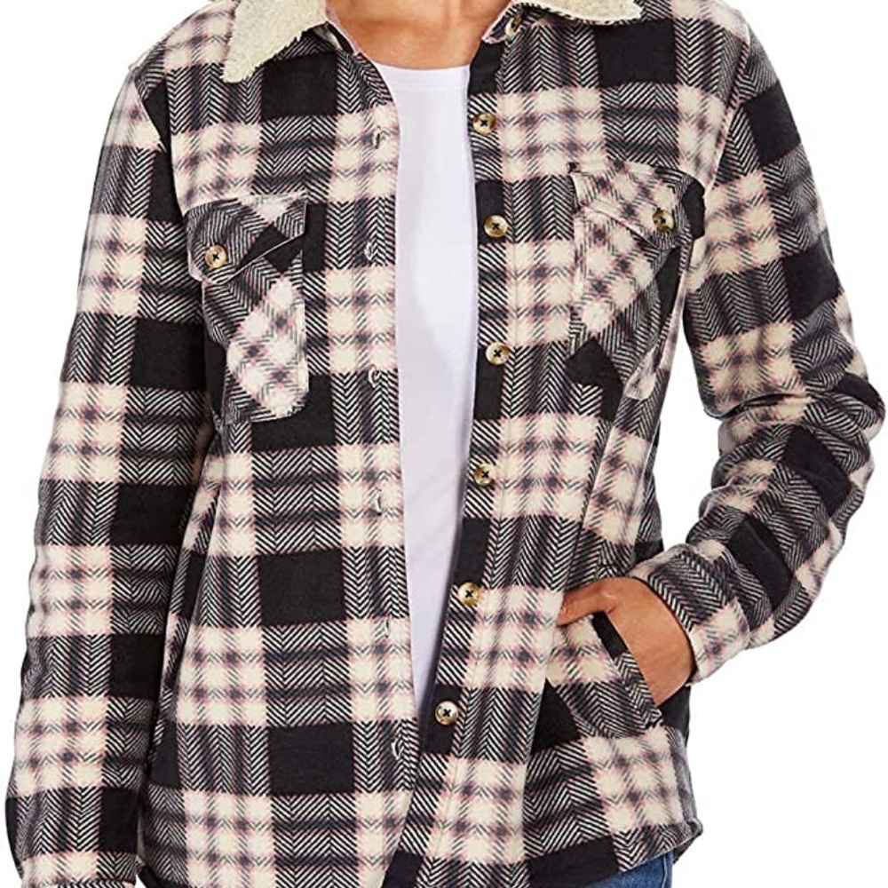 Plush Sherpa lined shirt